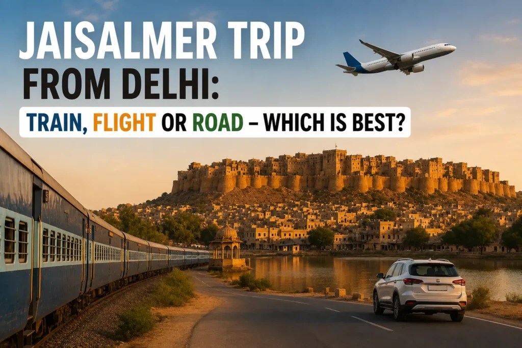 Jaisalmer Trip from Delhi Train, Flight or Road – Which is Best